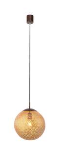 Paul Neuhaus Retrofit Pendellampe GRETA 30 cm rostfarbig/goldfarbig
