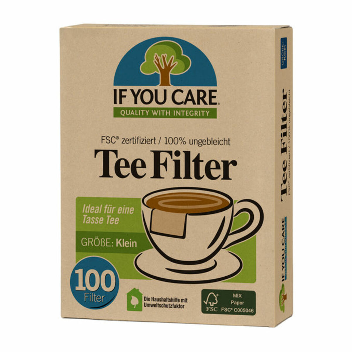 Bild 1 von If You Care Teefilter klein, 100 Stück
