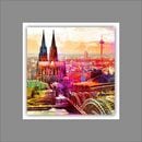 Bild 1 von PRO ART Alu-Art Bild KÖLN SKYLINE 50 x 50 cm mehrfarbig