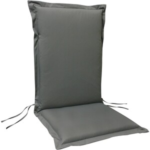 indoba® Sitzauflage Hochlehner Premium 95°C vollwaschbar Grau 120x50 cm
