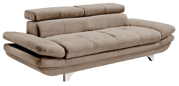 Bild 1 von Sofa 3-Sitzer COTTA 104 x 233 cm Lederlook sandbeige