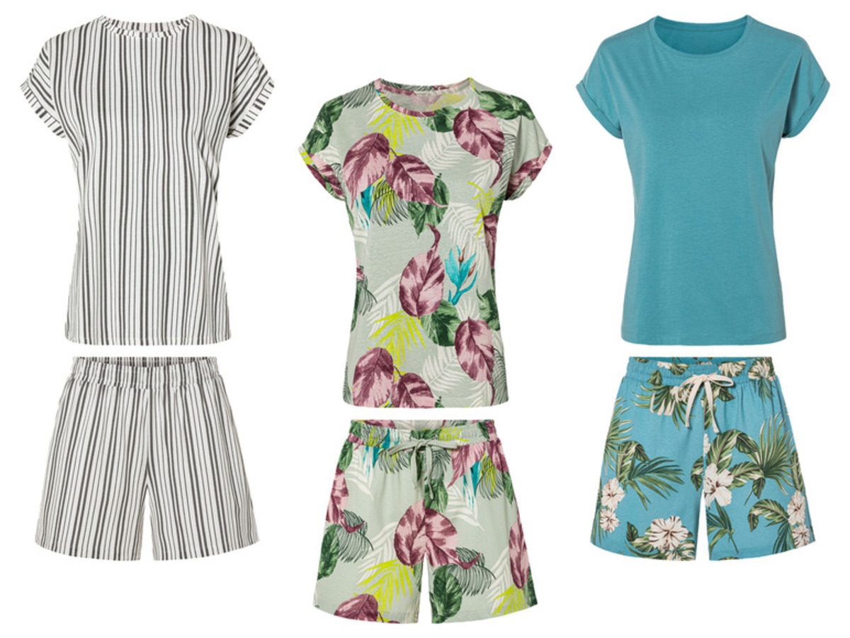 Bild 1 von esmara® Damen Pyjama aus reiner Baumwolle