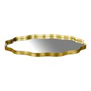 Bild 1 von Dekotablett FLOWER ca.D45cm, gold