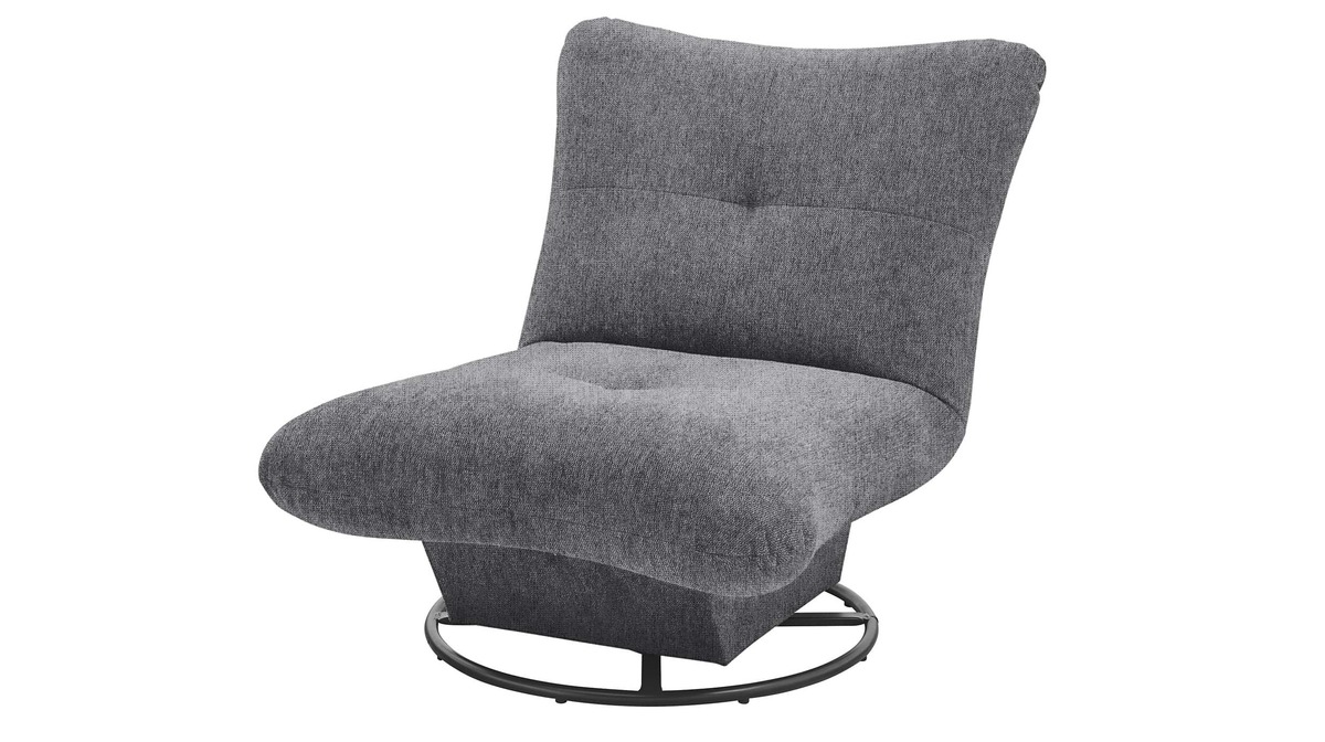 Bild 1 von Fernsehsessel anthrazit Webstoff mit Drehfunktion - MAO