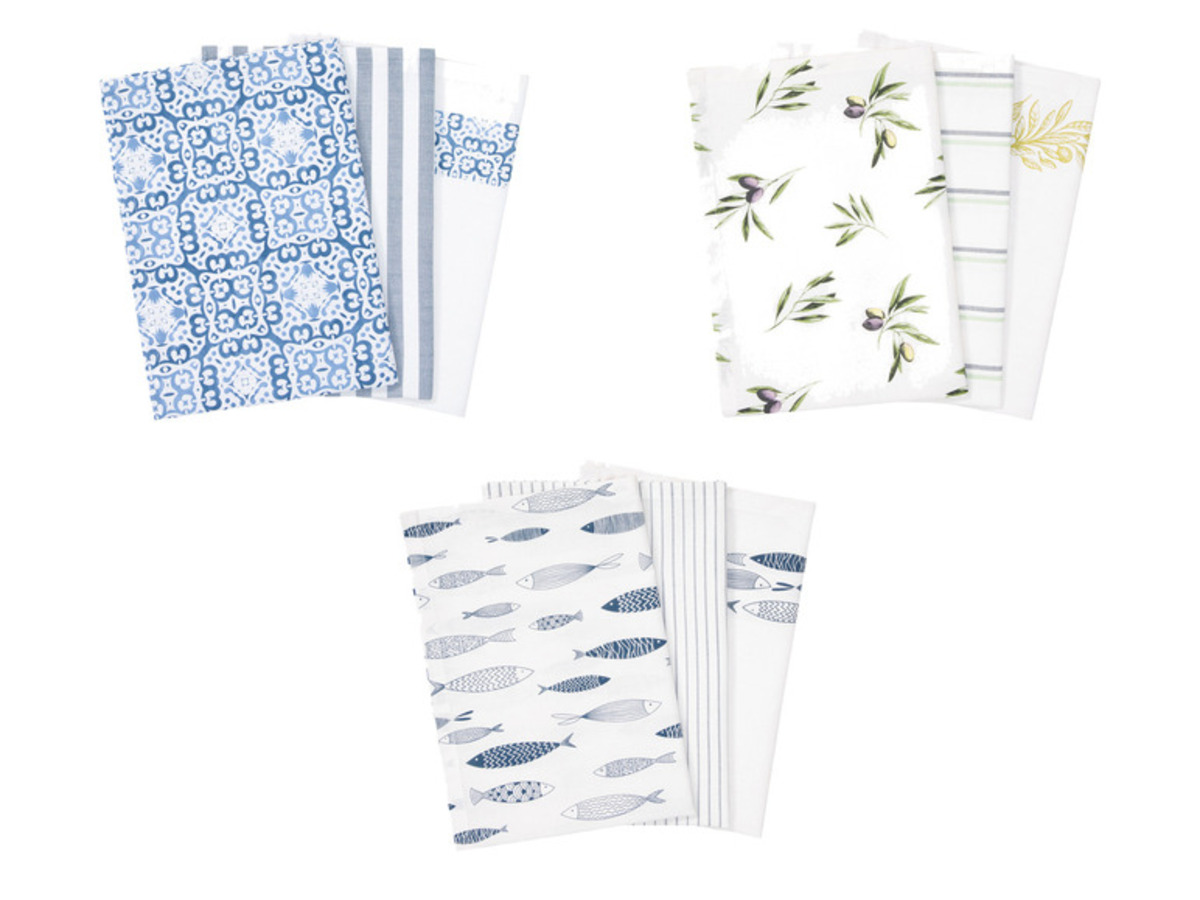 Bild 1 von LIVARNO home Geschirrtücher, 3 Stück, 50 x 70 cm