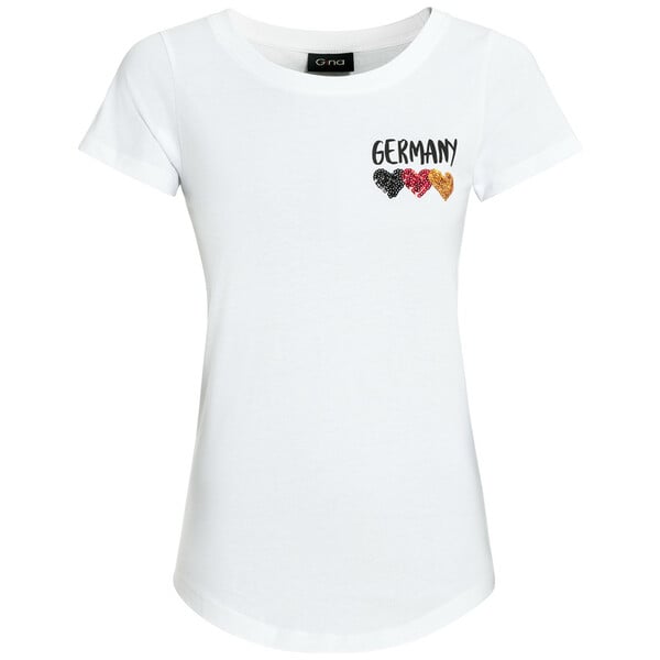 Bild 1 von Damen T-Shirt im Deutschland-Look WEISS