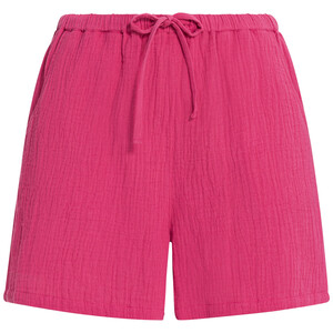 Damen Musselin-Shorts in Unifarben PINK