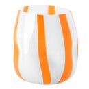 Bild 1 von Vase mit Streifenmuster ORANGE / WEISS