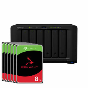 Synology DS1621+ 48TB IronWolf NAS-Bundle [inkl. 6x 8TB IronWolf 3,5" NAS HDD]