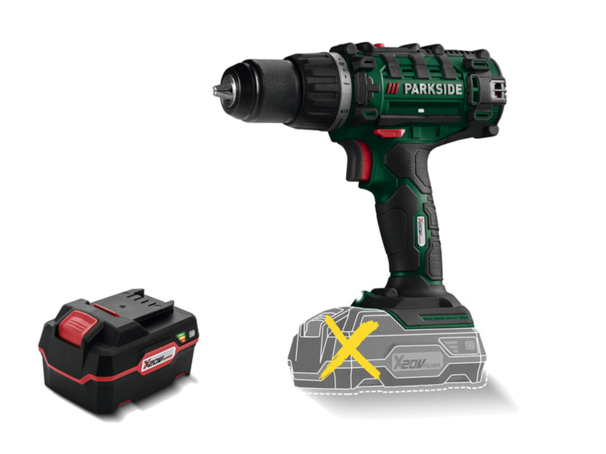 Bild 1 von PARKSIDE® 20 V Akku-Bohrschrauber »PABS 20-Li G8«, + 20 V Akku »PAP 20 B3«, 4 Ah, ohne Ladegerät