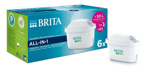 Bild 1 von Brita Maxtra Pro ALL-IN-1 Wasserfilterkartuschen 6er-Pack