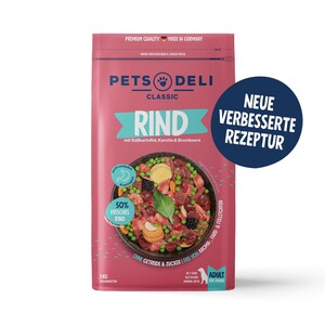 Premium Trockenfutter für Hunde - Angus Rind - 12kg - von Pets Deli