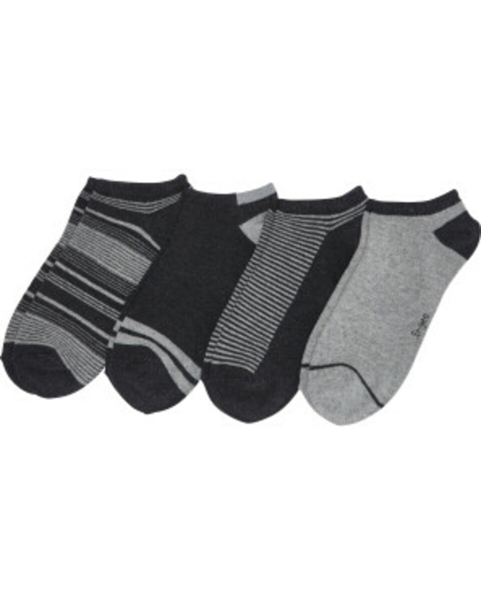 Bild 1 von Sneakersocken mit Muster, 4er-Pack, Ergee, anthrazit