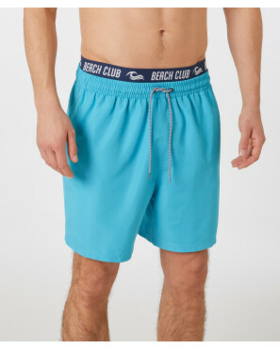 Bild 1 von Badeshorts in Neonfarbe, X-Mail, elastischer Bund, neon blau