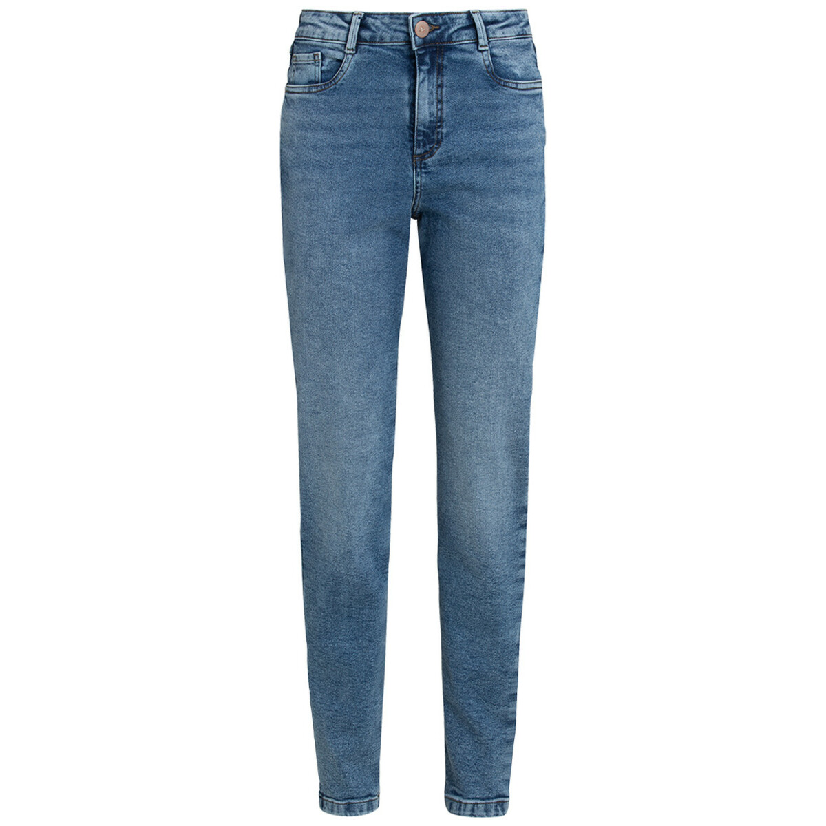 Bild 1 von Damen Mom-Jeans mit Used-Waschung BLAU