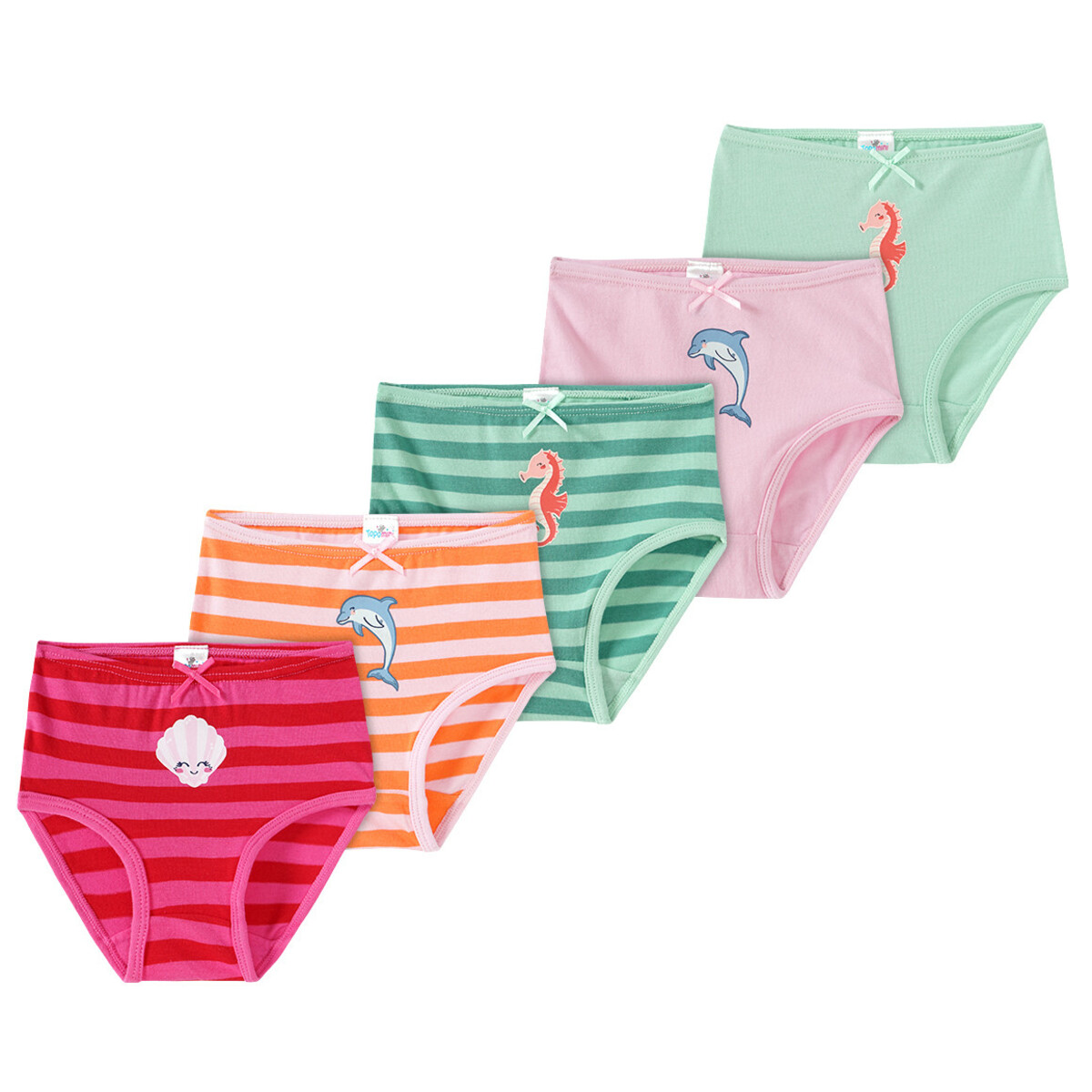 Bild 1 von 5 Baby Slips mit Prints PINK / HELLGRÜN / ROSA