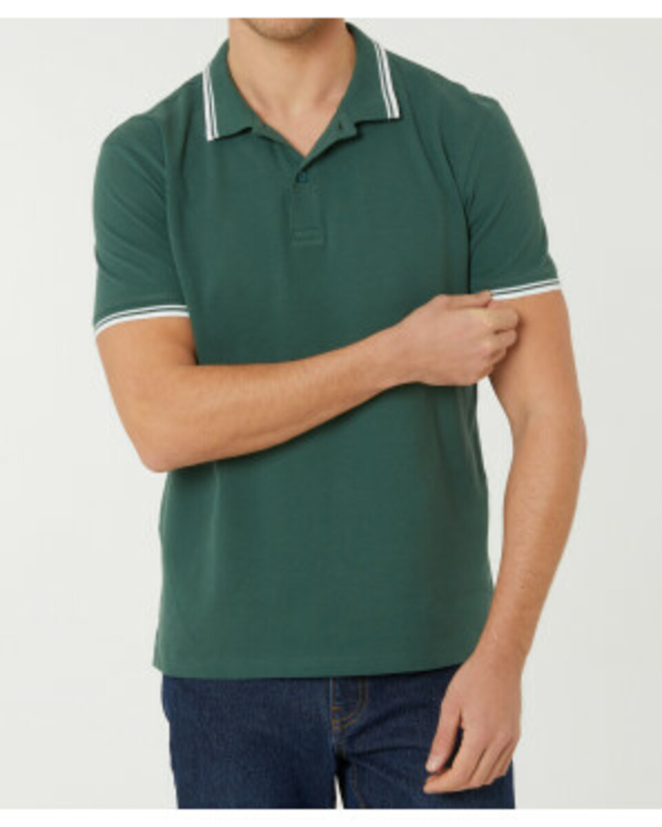 Bild 1 von Poloshirt aus Baumwolle, X-Mail, Polokragen, dunkelgrün
