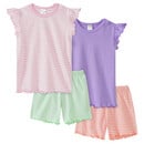 Bild 1 von 2 Baby Shortys mit Wellenbündchen ROSA / LILA / MINT