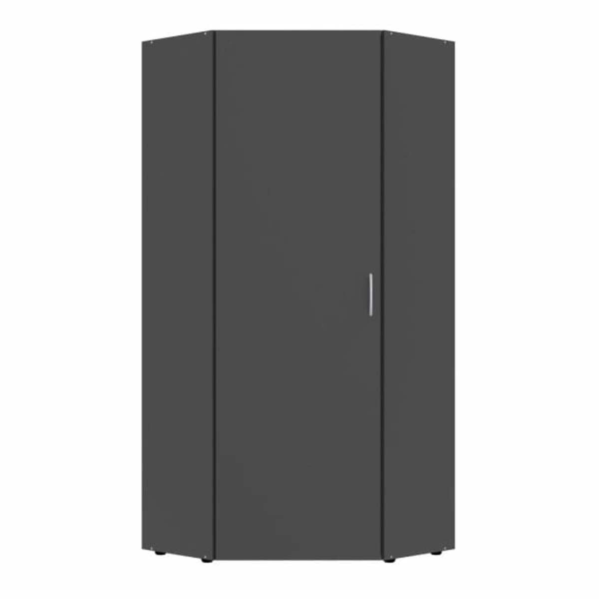 Bild 1 von Eckkleiderschrank Multiraumkonzept 80x185x80 cm grau