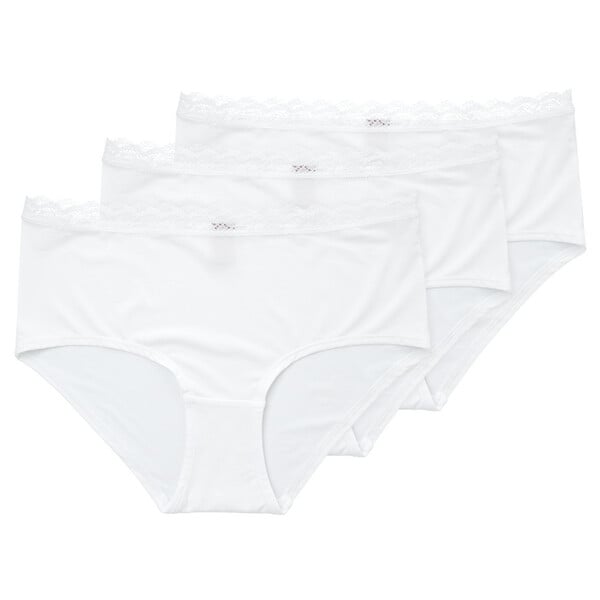 Bild 1 von 3 Damen Pantys mit Spitzenbund WEISS