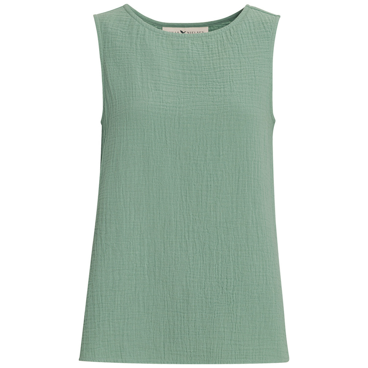 Bild 1 von Damen Musselin-Top in Unifarben SCHILFGRÜN