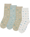 Bild 1 von Gemusterte Socken, 4er-Pack, Ergee, grün