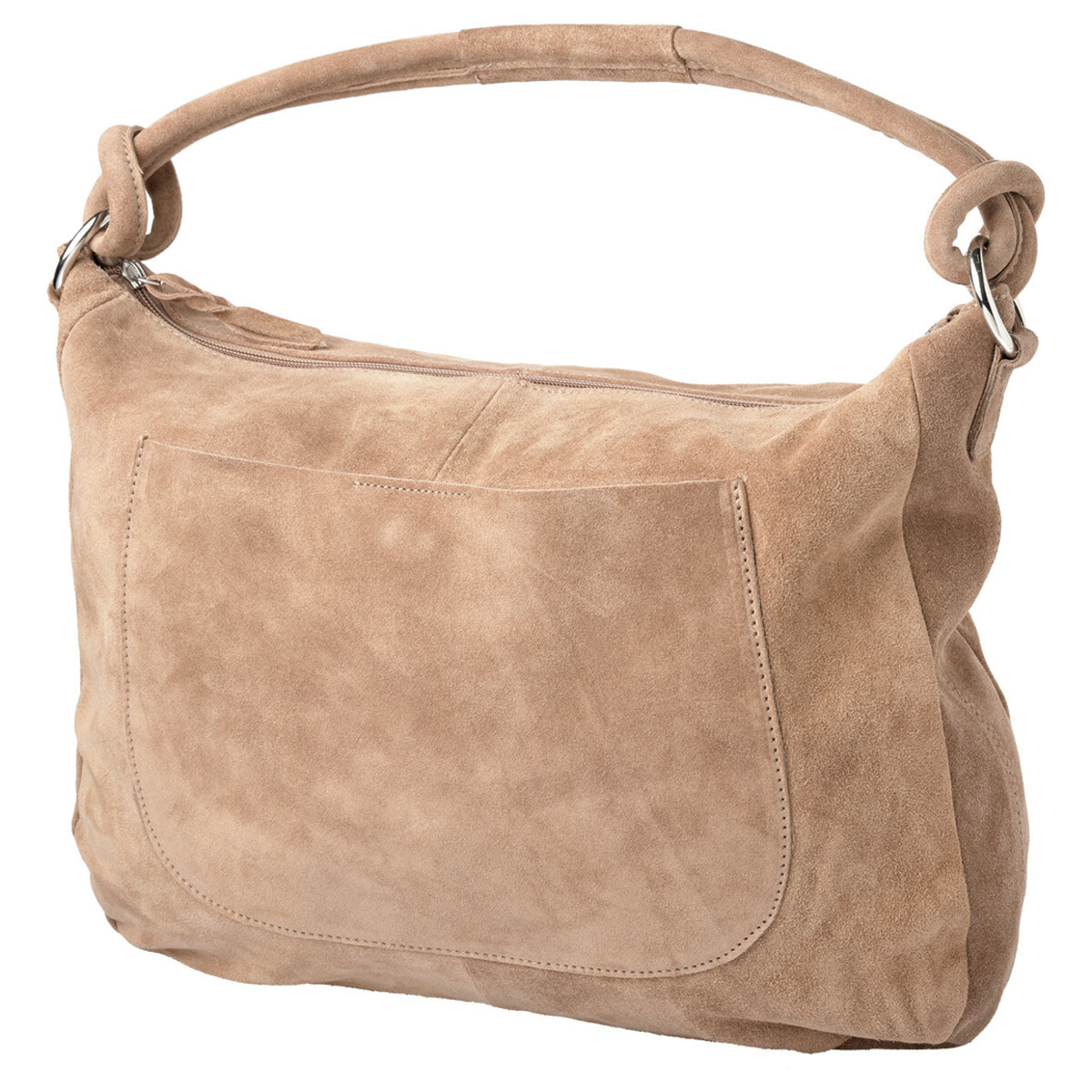 Bild 1 von Damen Wildledertasche mit kurzem Trageriemen HELLBRAUN