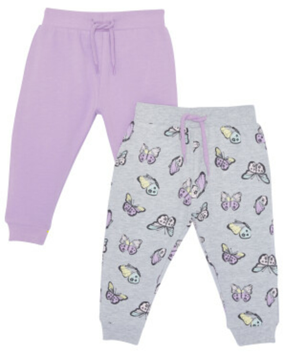 Bild 1 von Jogginghosen Schmetterlinge, 2er-Pack, Ergee, hellgrau melange