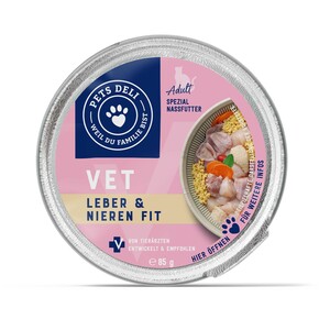 Nassfutter VET Leber & Nieren Fit für Katzen - 85g / 12er Pack