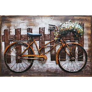 INTERIA Home&Living 3D Metallbild Fahrrad