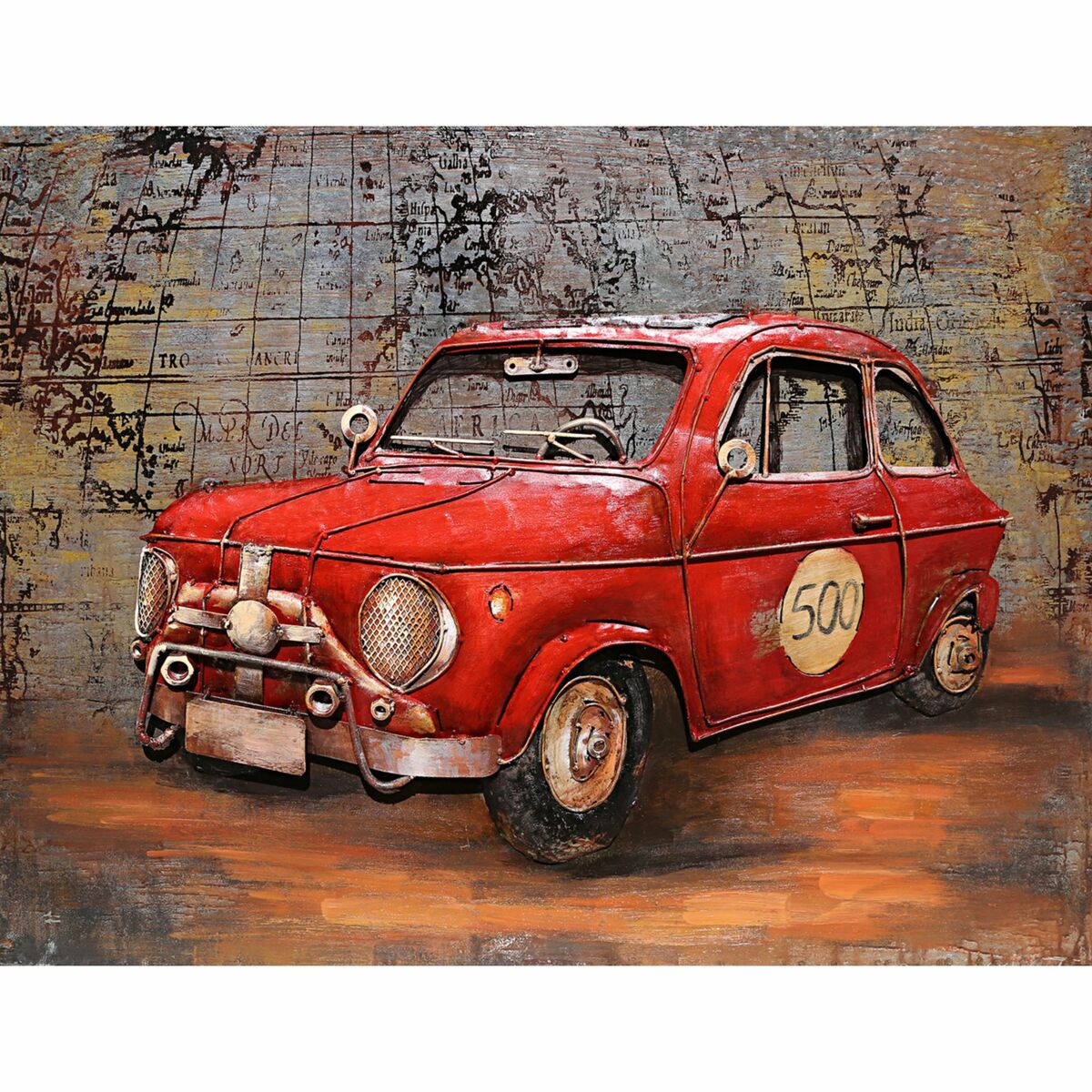 Bild 1 von INTERIA Home&Living 3D Metallbild rotes Auto