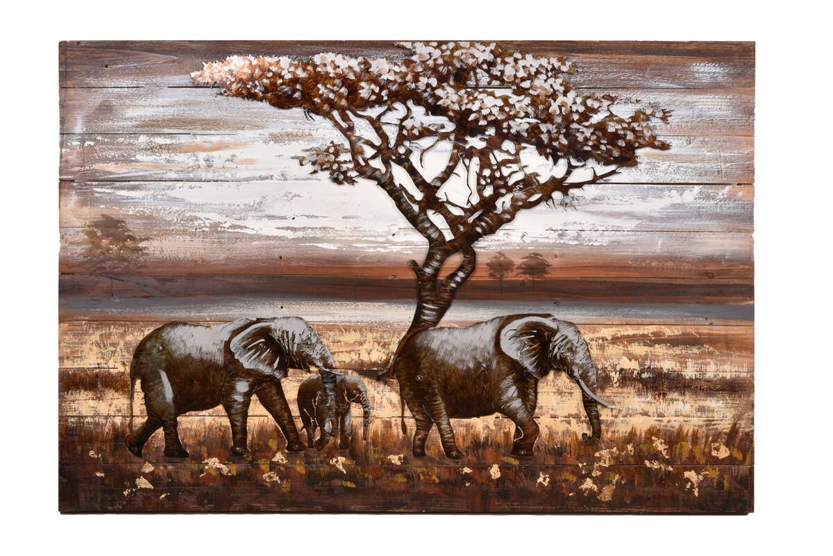 Bild 3 von INTERIA Home&Living 3D Metallbild Elefanten