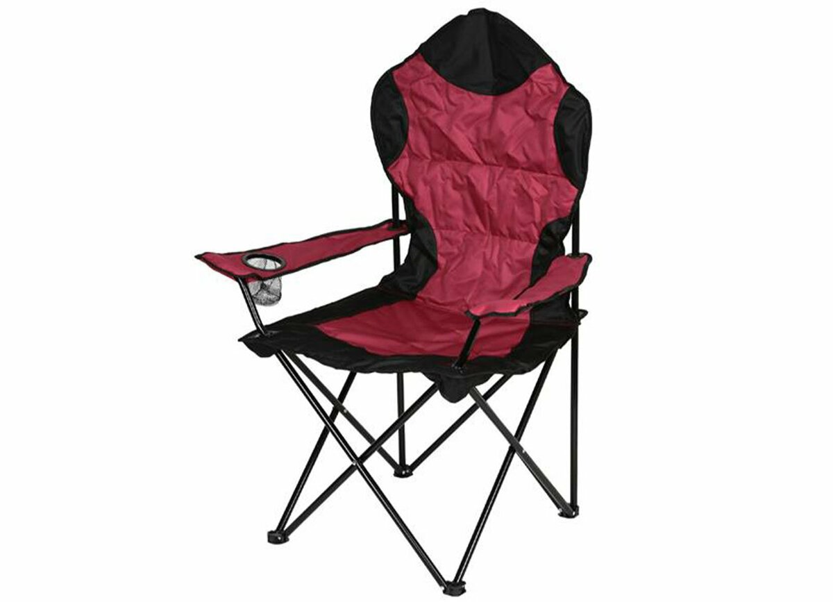 Bild 1 von Camping-Klappsessel Deluxe Bordeaux/Schwarz