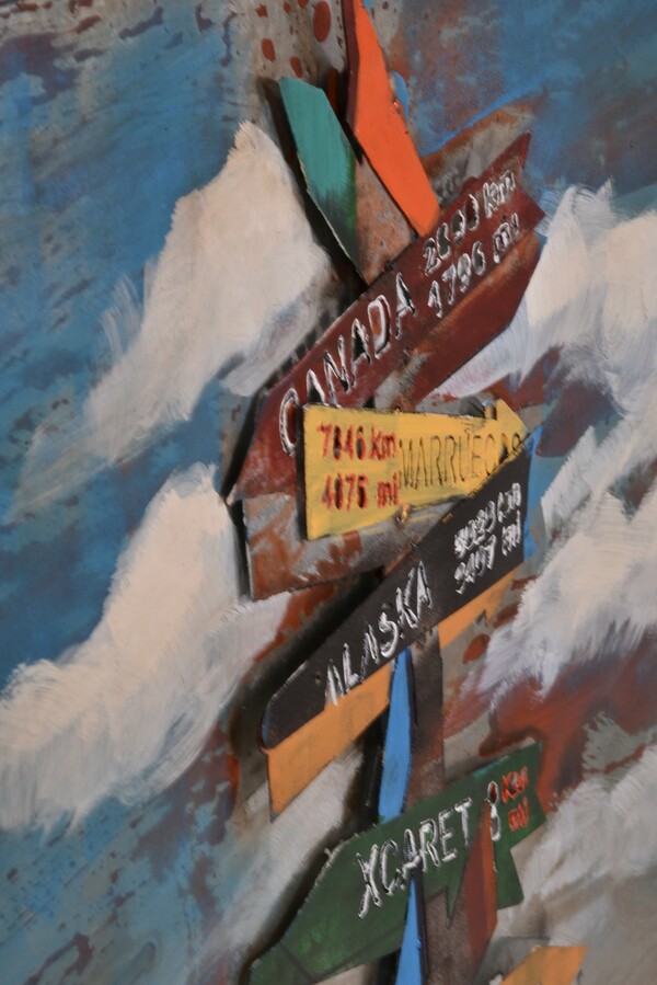 Bild 4 von INTERIA Home&Living 3D Metallbild Wegweiser