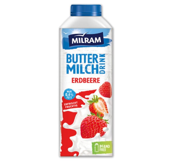 Bild 1 von MILRAM Fruchtbuttermilch Drink*