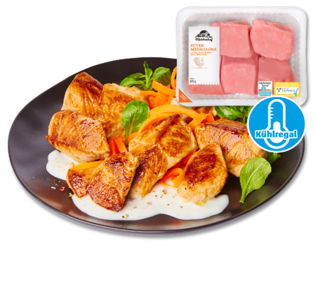 Bild 1 von MÜHLENHOF Frische Puten-Medaillons*