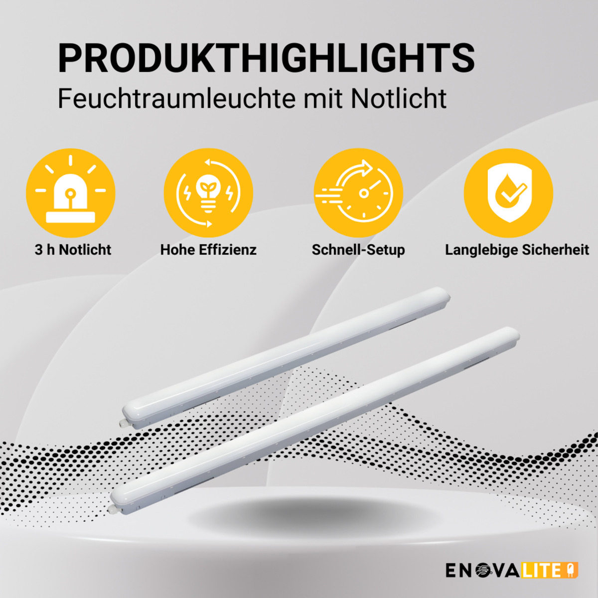 Bild 3 von LED Feuchtraumleuchte PRO, Notlicht, 120 cm