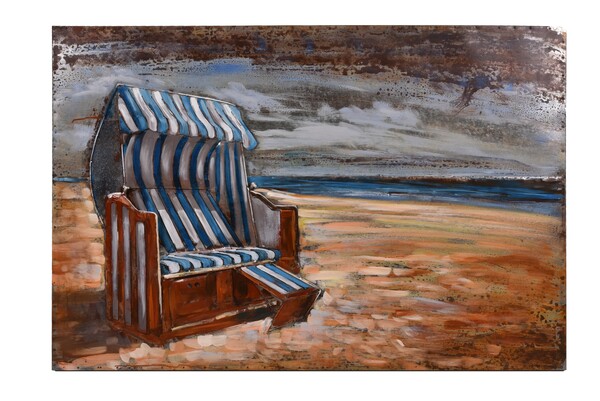 Bild 4 von INTERIA Home&Living 3D Metallbild Strandkorb