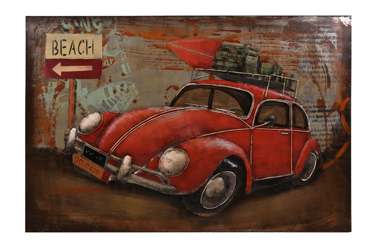 Bild 2 von INTERIA Home&Living 3D Metallbild Auto mit Gepäck