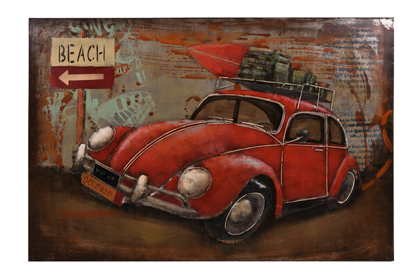 Bild 2 von INTERIA Home&Living 3D Metallbild Auto mit Gepäck