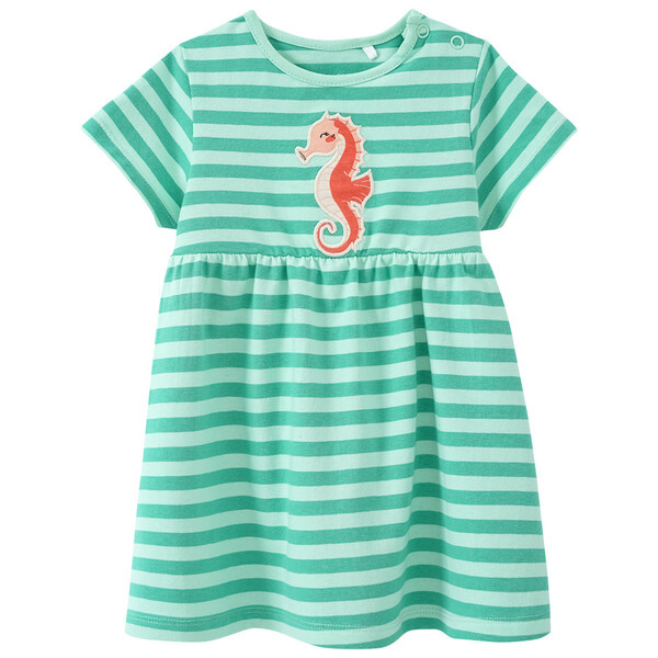 Bild 1 von Baby Kleid mit Seepferdchen-Applikation HELLGRÜN / GRÜN
