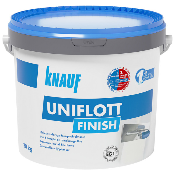 Bild 1 von Knauf Feinspachtelmasse 'Uniflott Finish' weiß 20 kg