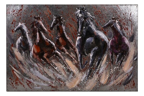 Bild 2 von INTERIA Home&Living 3D Metallbild Fury, grau