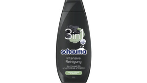 SCHAUMA Men Shampoo 3 in 1 Aktivkohle + Tonerde