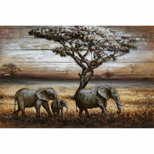 Bild 2 von INTERIA Home&Living 3D Metallbild Elefanten