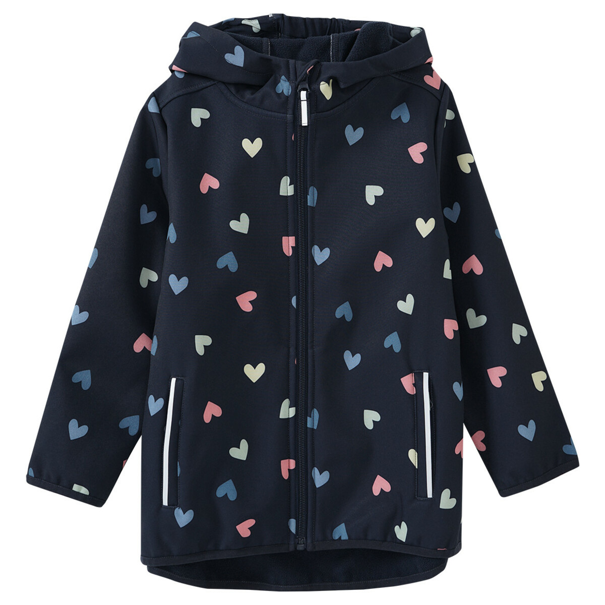 Bild 1 von Mädchen Softshelljacke mit Kapuze DUNKELBLAU