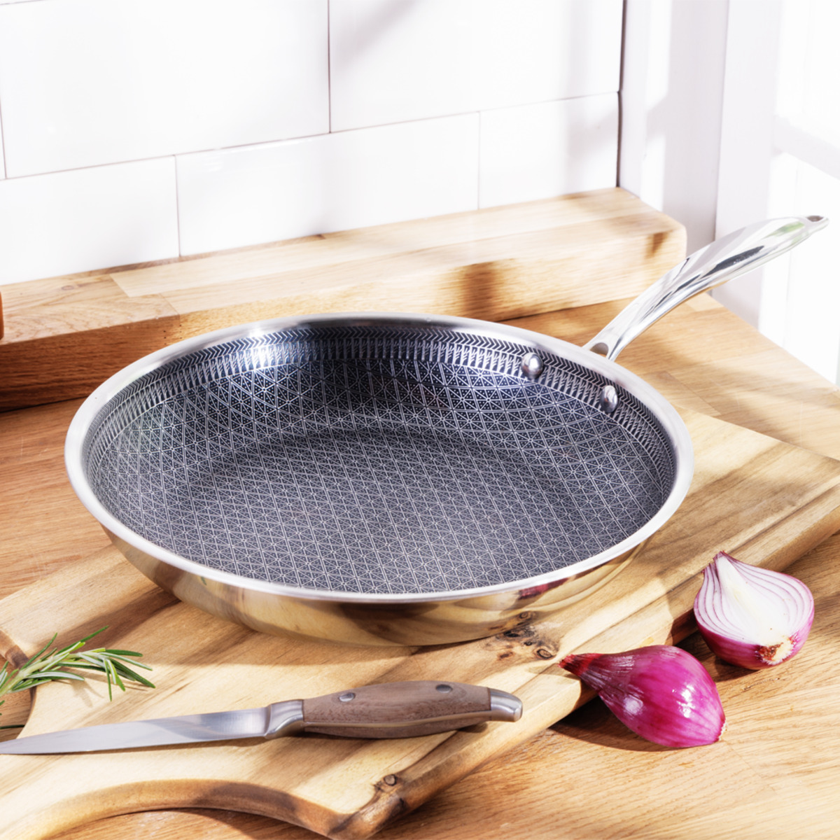 Bild 1 von Ceraflon Elite XXL Edelstahl Hybrid Pfanne "Quantum"