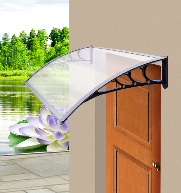 Bild 3 von HC Garten & Freizeit Tür-Vordach - Schwarz