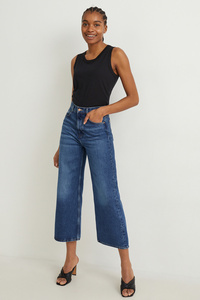 C&A Loose Fit Jeans-High Waist, Blau, Größe: 44