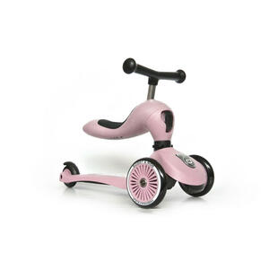Scoot and Ride 2In1 Highwaykick 1  Rosa  Metall
